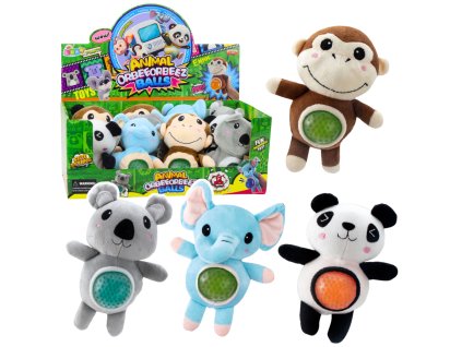 Plyšová hračka Mačkací bříško s vodními kuličkami 17cm Mix