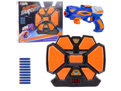 Arkádová hra Pistole Pěnové šipky Elektronický terč Počítadlo