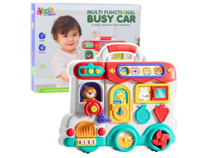 Interaktivní vzdělávací auto Světla Zvuky Barevná deska