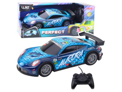 RC Závodní auto se světelnou karoserií Modré