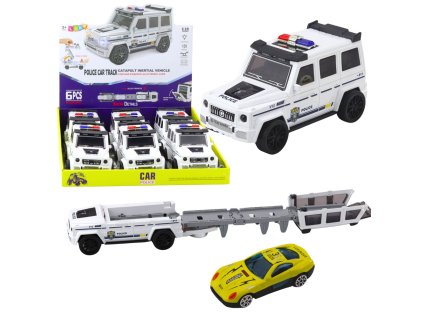 Policajní Off-Road Auto S třecím pohonem Otevírací dráha Bílý