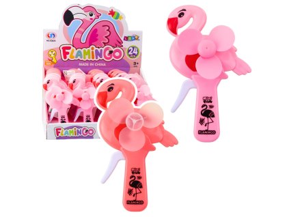 Plameňák Růžový ruční vějíř