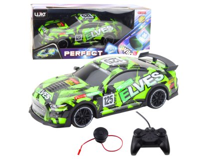 Sportovní auto Dálkové ovládání Zvuk Zelené