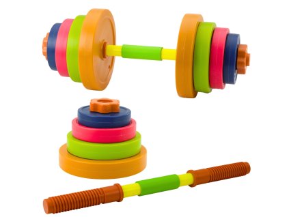 Dětská činka Protiskluzová pěna 8 kotoučů Plast Barevná