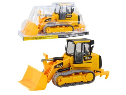 Pásový buldozer Stavební vozidlo Pohyblivá lžíce Žlutý
