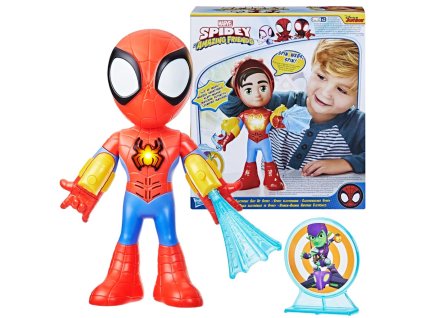 Marvel Spidey a Suprové Kamarádi Interaktivní Figurka Spidey 25 cm světlo zvuk F8317