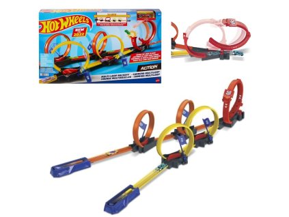 Hot Wheels Rally přes kaskadérské smyčky HDR83