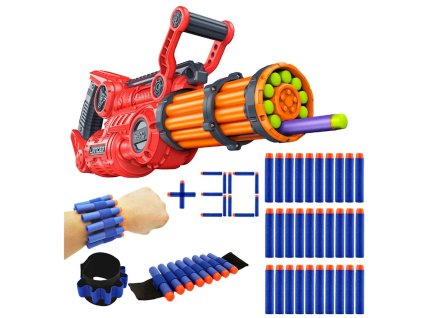 Dart Zone Sada Nitroshot Lancer 6319 + Páska na Šipky + 30 Šipek