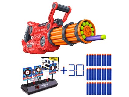 Dart Zone Sada Nitroshot Lancer 6319 + Elektronický Terč na 3 cíle + 30 Šipek