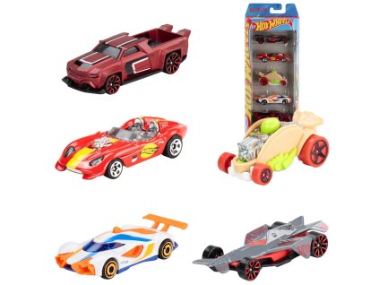 Hot Wheels Let's Race 5-pack Autíček JDR20