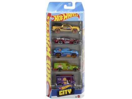 Hot Wheels Autíčka 5-Pack City JBJ75