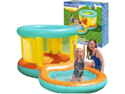 Bestway Nafukovací bazén Hrad Trampolína Hřiště Jumtopia 293 x 142 x 102 cm 52385