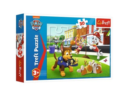 Puzzle – 30 – Psi v akci – Paw Patrol Trefl 18306