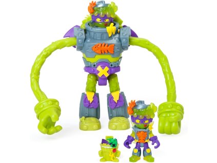 SuperThings Trasher Superbot – robot, padouch s figurkou a doplňky