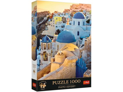 Puzzle 1000 Městečko Oia Santorini Trefl