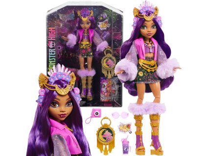 Monster High Panenka Clawdeen Wolf Módní příšerka 30 cm + festivalové doplňky