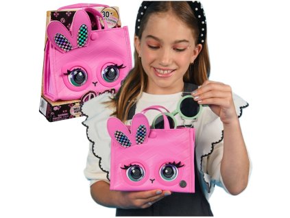 Spin Master Purse Pets Roztomilá Interaktivní Kabelka se zvukem a pohyblivýma očima Králík 6066782
