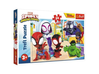Trefl Puzzle 24 Maxi Spiday a přátelé 14348