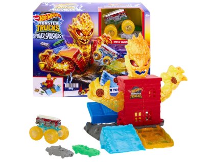 Hot Wheels Monster Truck 5 Alarm Ohnivá Věž HTP39