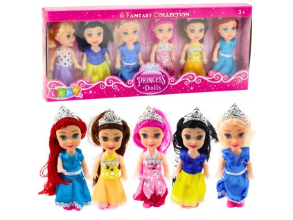 Mini princezny Sada Pohádkové šaty 6 ks