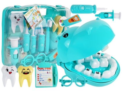 Malý zubař Nastavit Hippopotamus zubař plán