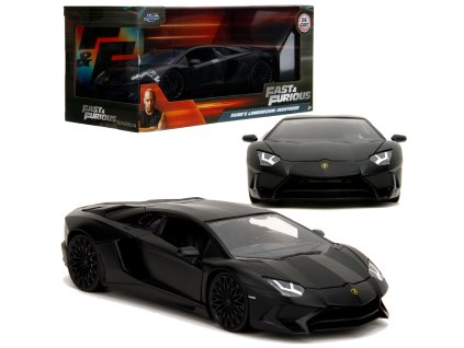 Fast & Furious vozidlo Shaw's Lamborghini Aventador černé