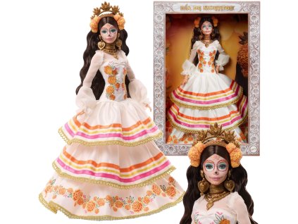 Panenka Barbie Mexická Sběratelská Dia de Muertos Svátek zesnulých