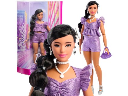 Barbie Sběratelská panenka Deluxe Style ve fialovém outfitu č. 8