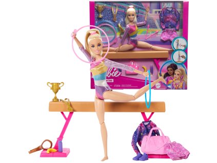 Panenka Barbie kariéra Gymnastka + doplňky
