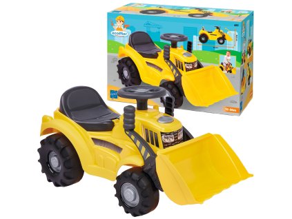 Traktor Odrážedlo Žlutý buldozer pro děti Zemědělský vůz