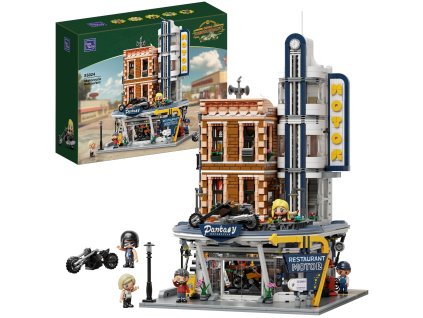 Stavebnice Pantasy Motorkářská restaurace Pub Motorcycle Restaurant
