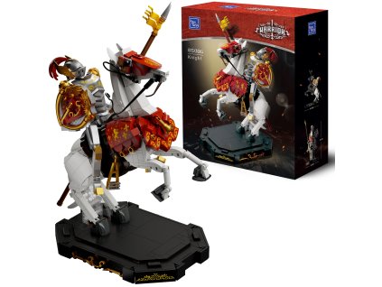 Stavebnice Pantasy Warrior Knight Rytíř na koni s pohyblivými doplňky