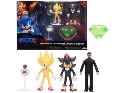 Sada figurek Sonic 3 The Hedgehog 5 dílků Movie Collection 3+