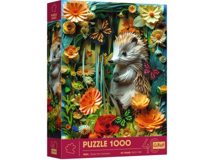 Trefl Puzzle 1000 dílků Ježek 3D 40. výročí
