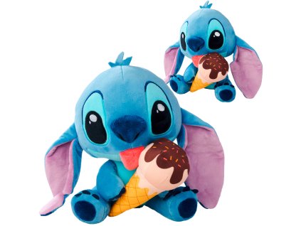 Disney Lilo&Stitch Plyšák Stitch se zmrzlinou 25 cm