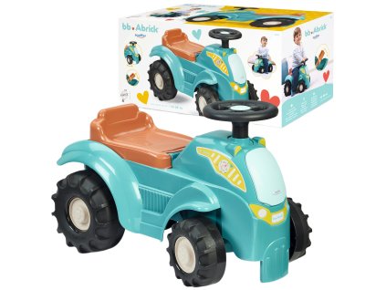 Abrick Modrý traktor s úložným prostorem Odrážedlo Zemědělské vozidlo