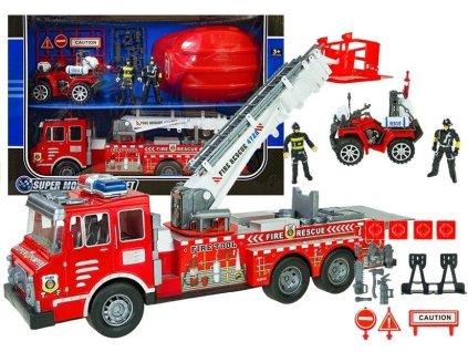 Herní souprava Hasičské auto Sada Hasičského záchranného sboru