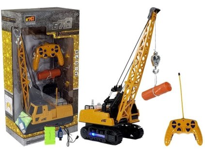 R/C jeřáb s pohyblivým ramenem se světly