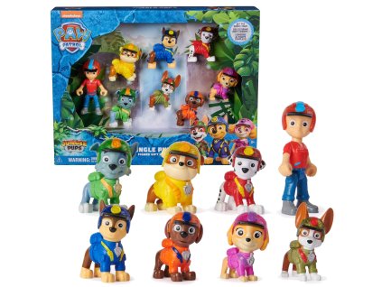 Psi Patrol Jungle Pups sada 8 figurek