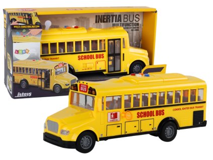 Školní autobus 1:16 Třecí pohon Otevírání dveří Světla zní žlutě