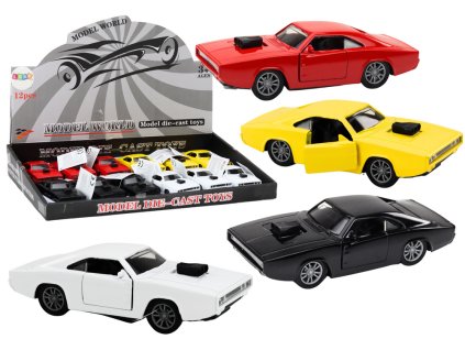 Řízené auto 1:32 Světla Zvuky Bílá Červená Černá Žlutá