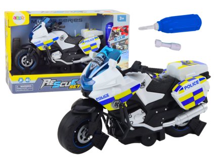 Policie otáčení motocyklu DIY světla zní bílá