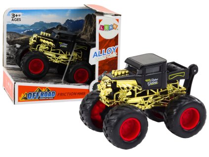 Vozidlo Auto s třecím pohonem, terénní červené