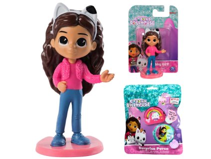 Kočičí domek Gábi figurka Gábi 20148990 + sáček překvapení peněženka 230875