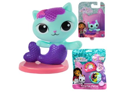 Kočičí domek Gábi figurka Mořská kočička 20148995 + sáček překvapení peněženka 230875