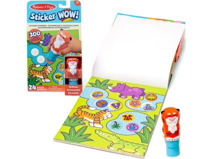 Sada Sticker Wow Tygr, samolepky a knížka Melissa & Doug