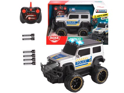Dálkově ovládaný policejní offroader Suzuki, světlo/zvuk