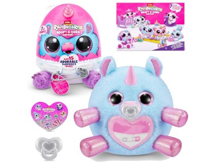 Plyšák Rainbocorns Adopt a Corn Surprise – plyš s překvapením, 17 dílků