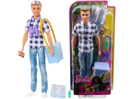 Barbie sada Kempování – panák Ken + doplňky