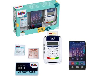 Dětský terminál platební POS se smartphonem a doplňky